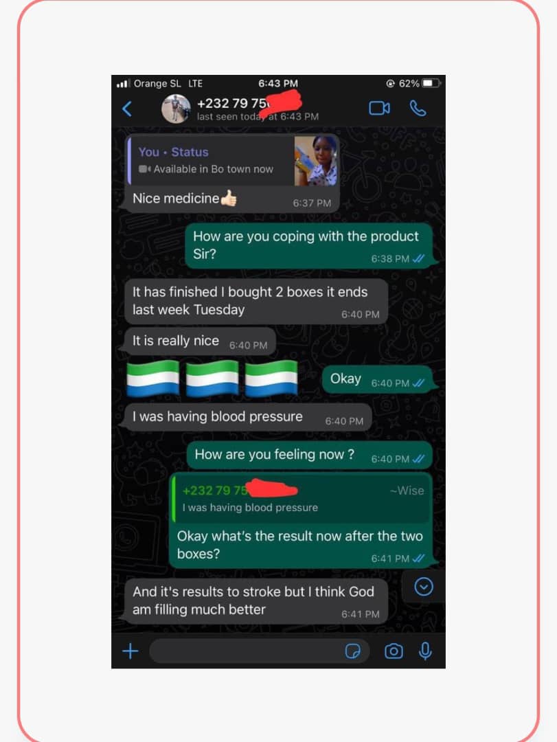 WhatsApp customer review